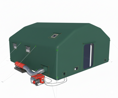 Палатка надувная пневмокаркасная 6 x 6 x 3,3 м