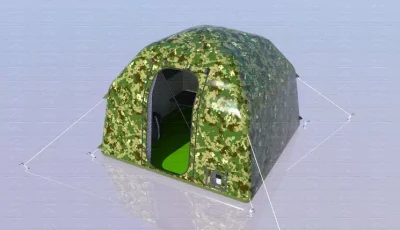 Палатка надувная пневмокаркасная 2,2 х 2,2 х 1,6 м