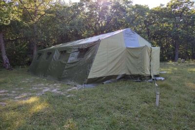 Военные палатки по вместимости