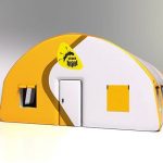 Пневмокаркасный надувной модуль (палатка) для отдыха после спортивных соревнований