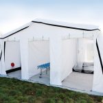 Быстровозводимая мобильная дезактивационная палатка для обеззараживания и дезинфекции