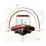 Надувной плавучий ангар для яхты и катера WATERWAYS