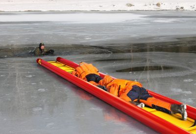 "УСЛП" - надувное спасательное устройство спасения из ледяной полыньи для МЧС, спасателей