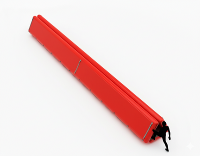 Надувная быстровозводимая спасательная переправа