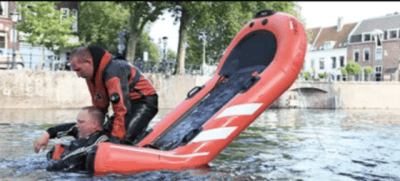 Спасательная надувная лодка ПВХ "RESCUE" с надувным дном НДНД